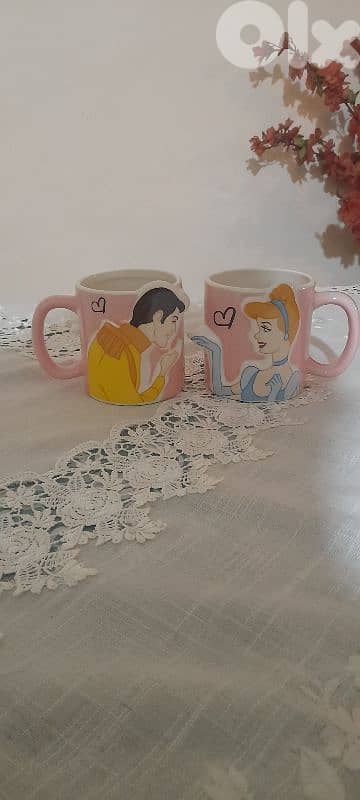 Cindrella and the prince mugs