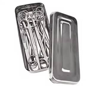 10p basic minor surgery kit with stainless steel box