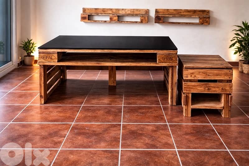 Table desk and drawers for retail shop hand made wood 2