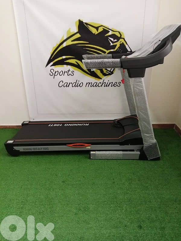 treadmill sports 4hp motor power automatic incline 1