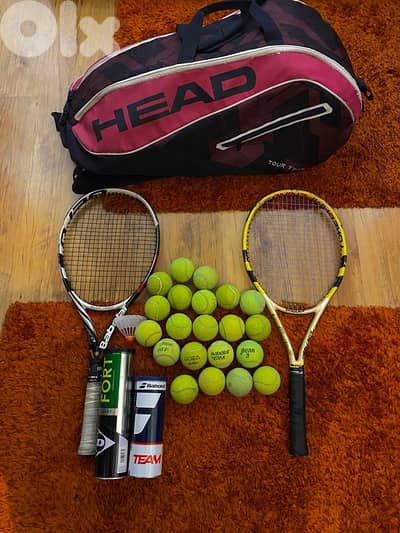 Tennis Set – 2 Rackets, Bag, Balls – Ready to Play