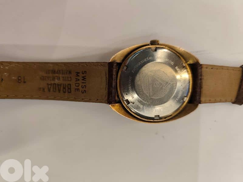 vintage 1960 swiss automatic watch atlantic with calendar 3