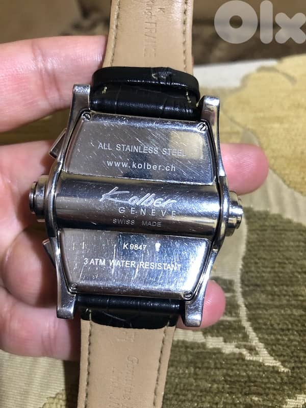 KOLBER GENEVE SWISS MADE SWITZERLAND CHORONO ETA 45MM WORKING FINE 1