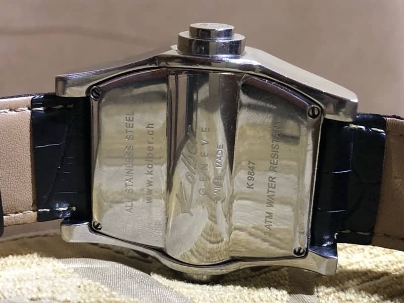 KOLBER GENEVE SWISS MADE SWITZERLAND CHORONO ETA 45MM WORKING FINE 4