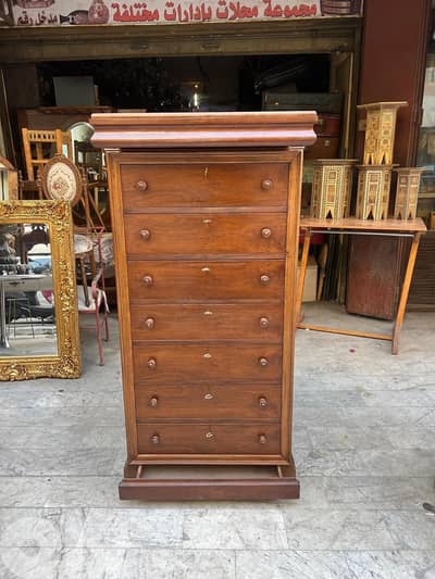 Vintage cabinet antique 1950’s جوارير خشب جوز مميزة جداا من اجمل القطع