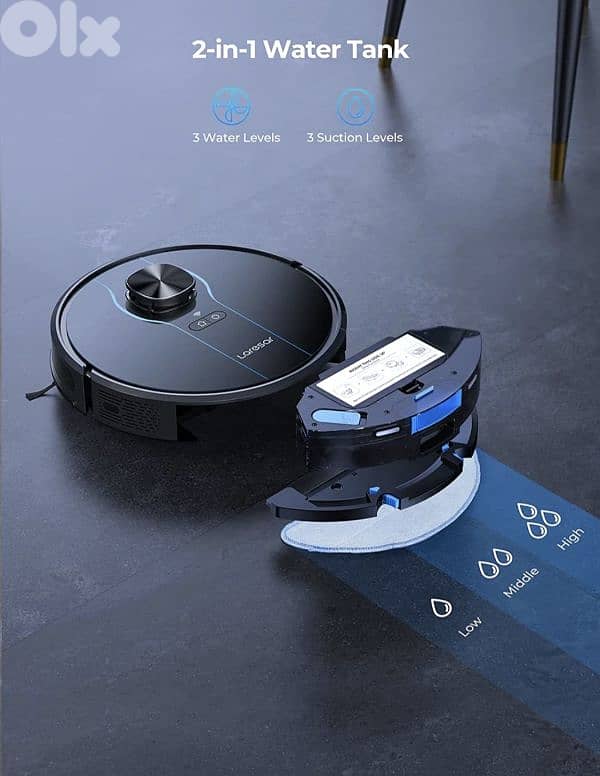 Laresar L6 Nex Vacuum Robot,3L , 3500Pa Suction Power(original). 3