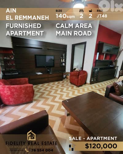 Apartment for sale in Ain El Remmaneh JT48 شقة للبيع في عين الرمانة
