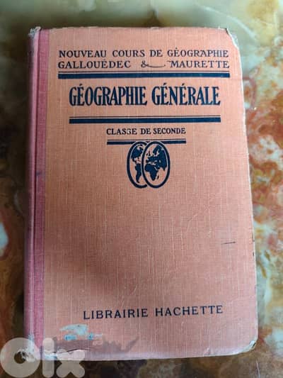 geographie generale 1929,librairie hachette,avec photos en couleurs
