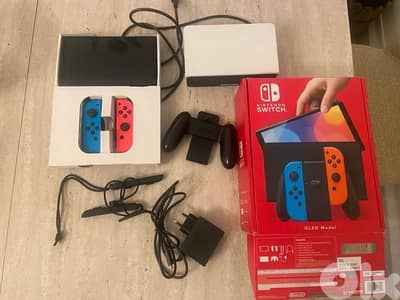 nintendo switch OLED like new with box