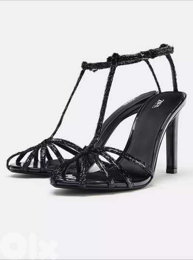 zara lace up heels
