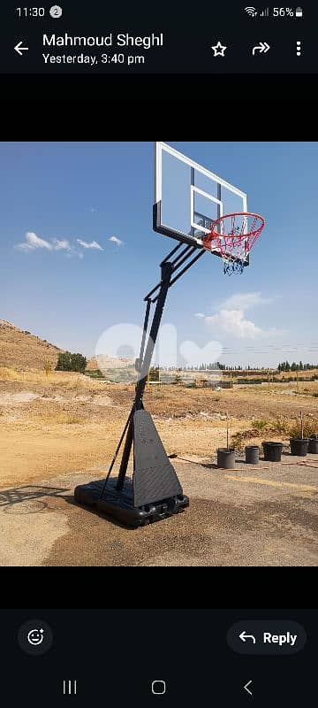 270$ movable basketball hoop  (Backboard 120x80cm)