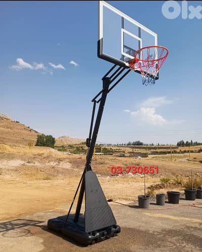 270$ movable basketball hoop  (Backboard 120x80cm)
