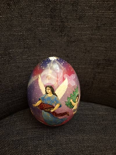 بيضة ايقونة روسية رسم يدوي