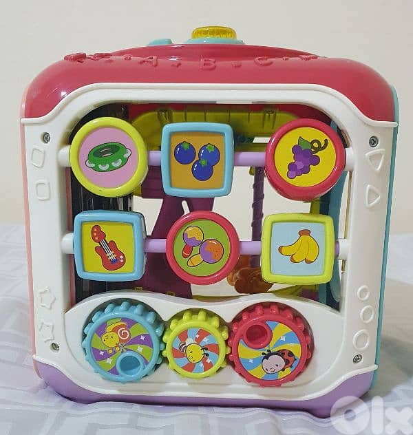 babygame Sort and Discover Activity Cube 'French' likenew 7$bashrafiye 6