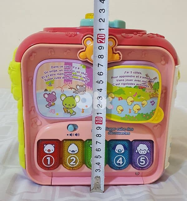 babygame Sort and Discover Activity Cube 'French' likenew 7$bashrafiye 7