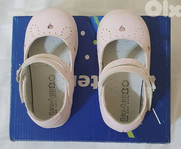 Babyshoes Pink original leather&used onetimeonly size 21 ashrafiye 12$ 4