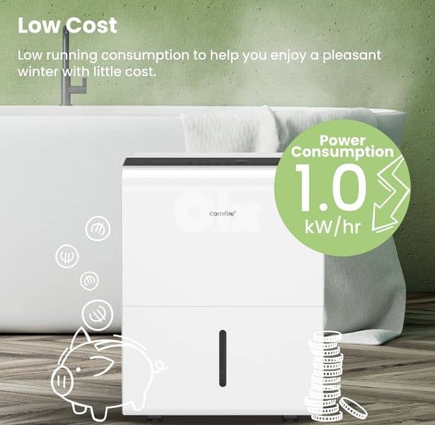 Comfee dehumidifier,50L Eco friendly R290-low electricity consumption 1