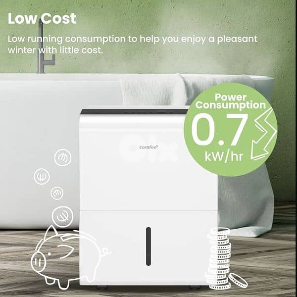 Comfee 30DEN7 Smart Dehumidifier, Eco friendly, low consumption. 1
