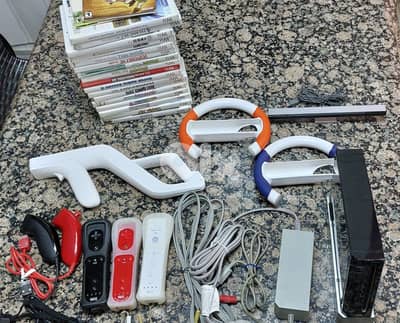 Used Nintendo Wii with games and accessories