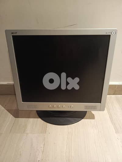 Acer LCD monitor screen, model AL1714 sm, vga connection