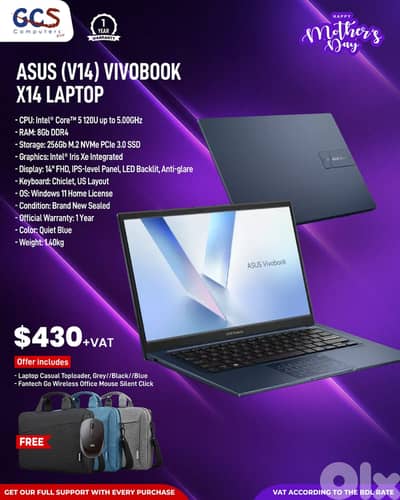 Asus (V14) Vivobook X14 Laptop