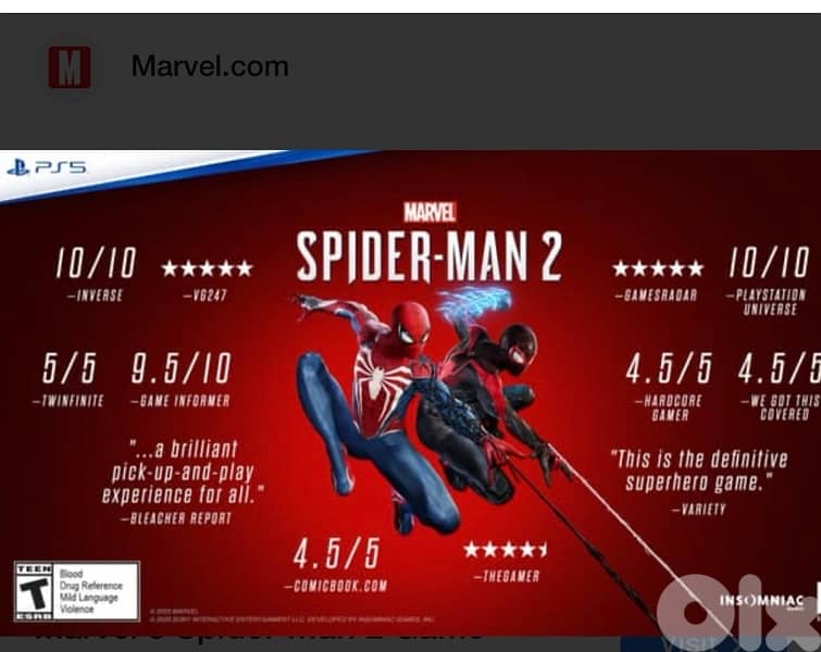 ps5 spiderman2 new sealed 1