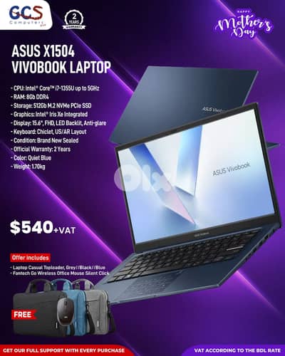 Asus X1504 Vivobook Laptop