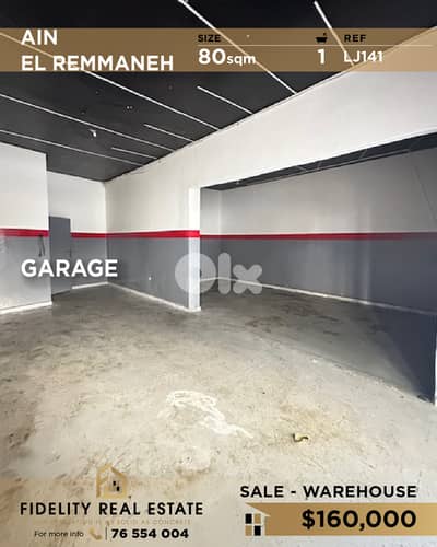 Garage for sale in Ain El Remmaneh LJ141 كراج للبيع في عين الرمانة