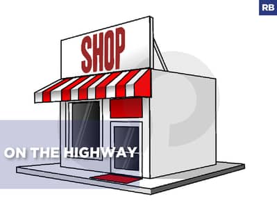 on the bustling highway, prime area, storage,Halat/حالات  REF#RB133961