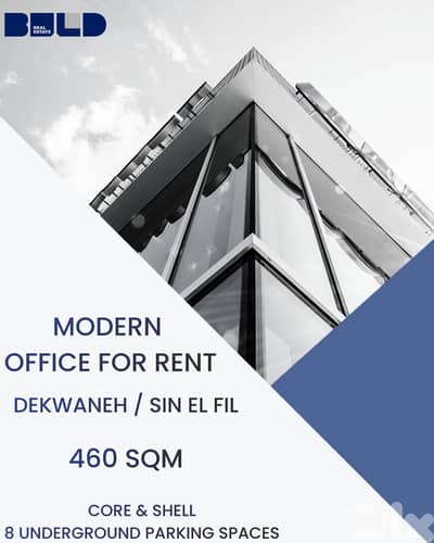 RA26-4828 Office 460 sqm Space for Rent in Dekwaneh / Sin El Fil