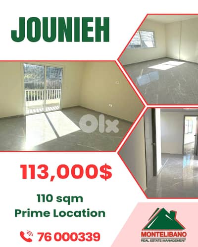 110 sqm Apartment For Sale in Jounieh جونيه