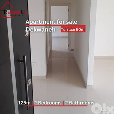 Apartment with terrace in Dekwaneh for sale شقة +تراس للبيع الدكوانة