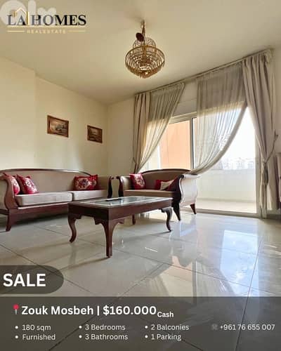 apartment for sale in zouk mosbeh شقة للبيع في ذوق مصبح