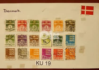 Danmark 1946 x 18 stamps Lot# KU-19