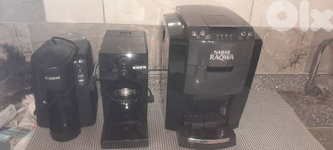 3 coffee machine/٣ مكنات قهوة