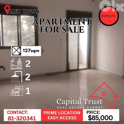 Apartment For Sale In Aley شقة للبيع في عاليه