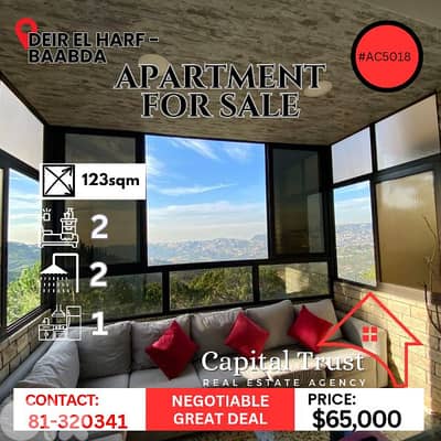 Apartment For Sale In Deir El Harf شقة للبيع في دير الحرف - بعبدا