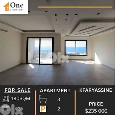 SEA VIEW APARTMENT FOR SALE IN KFARYASSINE