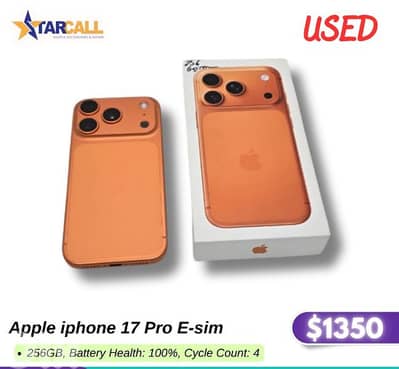 Apple iphone 17 Pro E-sim used orange
