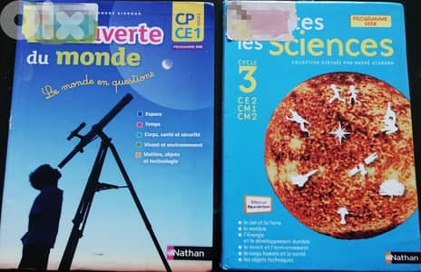 Livres de science CP, CE1, CE2, CM1, CM2