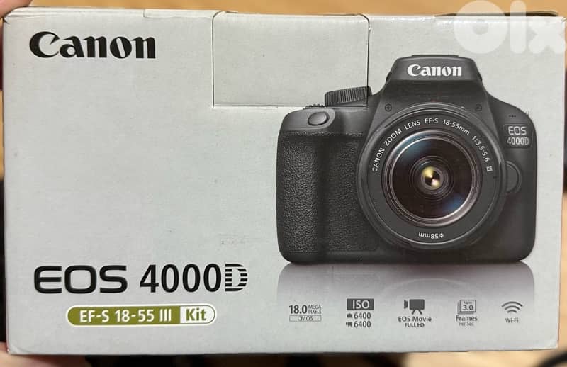 Canon EOS 4000D DSLR + 18-55mm lens (Like new) 5