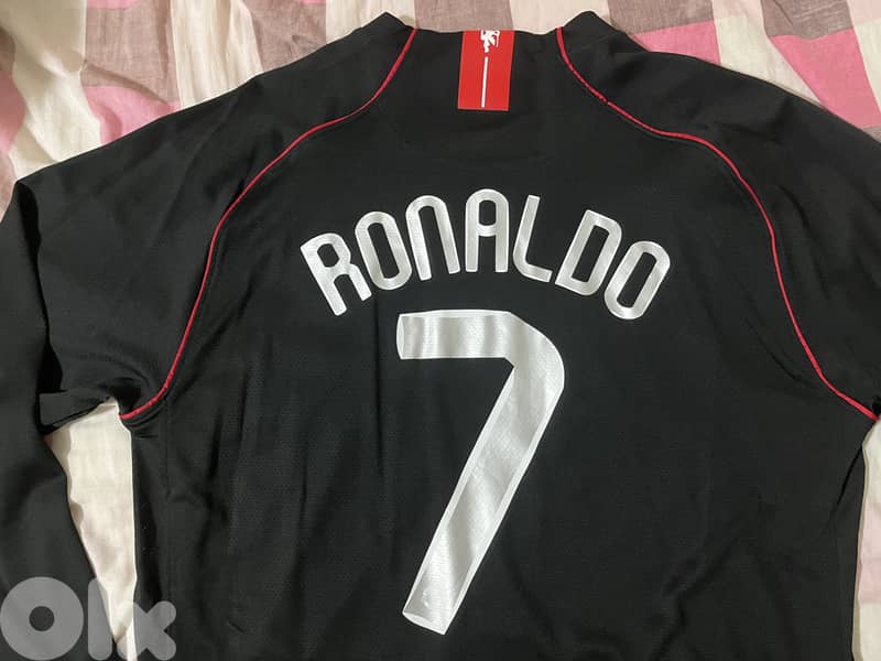 Manchester United third jersey 2009 black long sleeve nike kit 7