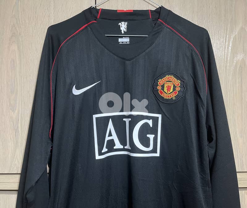 Manchester United third jersey 2009 black long sleeve nike kit 13
