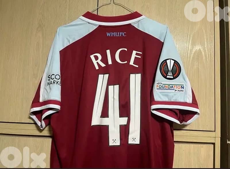 westham rice umbro home kit 1