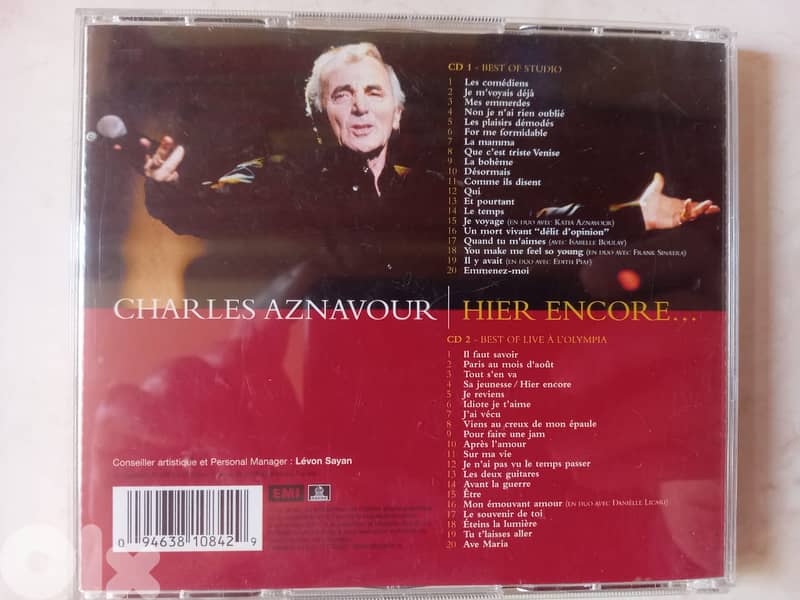 Hier Encore: Best of Studio et Live a L'Olympia Charles Aznavour 3
