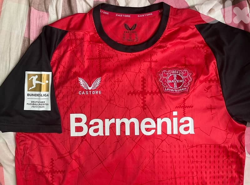 bayer Leverkusen alonso golden premier league castore jersey 1