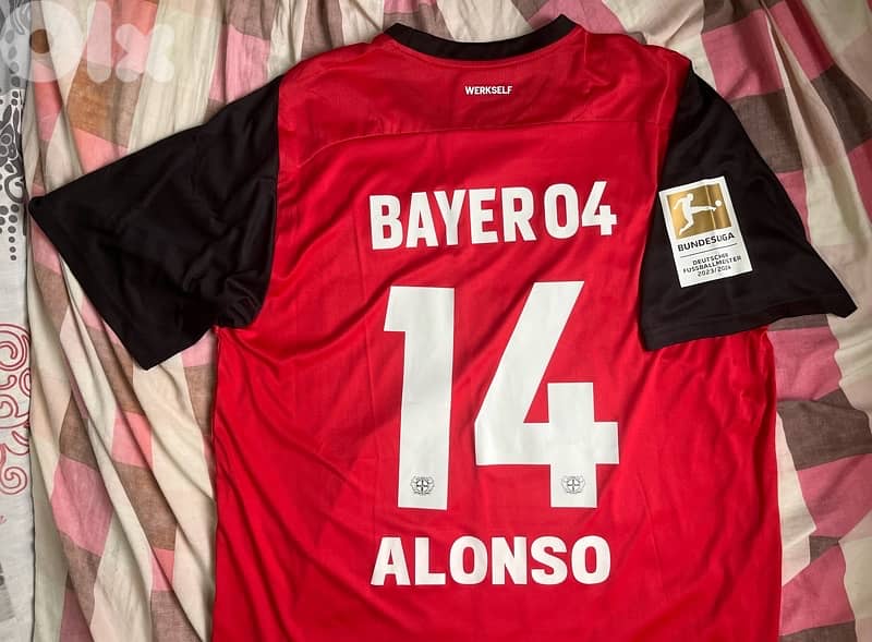 bayer Leverkusen alonso golden premier league castore jersey 2