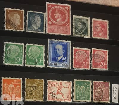 Germany Reich Nazi 15 stamps Lot # B-279