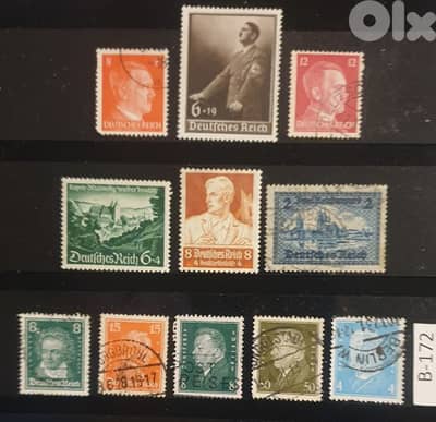 Germany Reich Nazi 11 stamps Lot # B-172