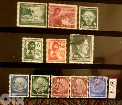 Germany Reich Nazi 11 stamps Lot # B-168